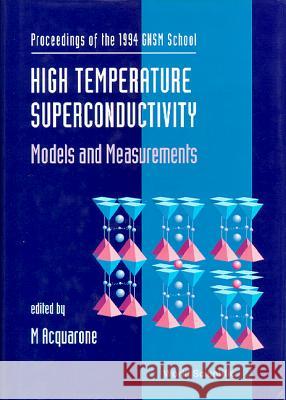 High Temperature Superconductivity: Models and Measurements - Proceedings of the 1994 Gnsm School Marcello Acquarone 9789810222901 World Scientific Publishing Company