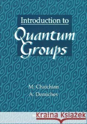 Introduction to Quantum Groups Masud Chaichian A. Demichev  9789810226237 World Scientific Publishing Co Pte Ltd