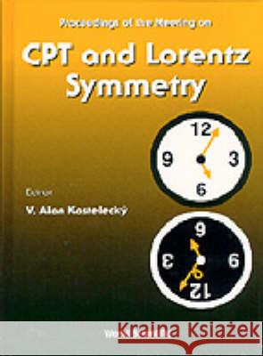 CPT and Lorentz Symmetry V. A. Kostelecky 9789810239268