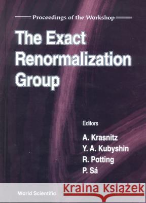 Exact Renormalization Group, the - Proceedings of the Workshop Krasnitz, Alexander 9789810239398