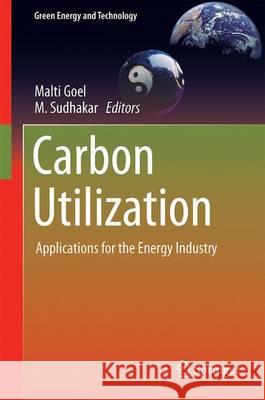 Carbon Utilization: Applications for the Energy Industry Goel, Malti 9789811033513 Springer