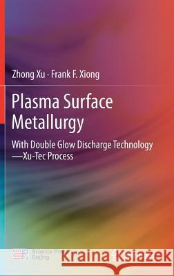 Plasma Surface Metallurgy: With Double Glow Discharge Technology--Xu-Tec Process Xu, Zhong 9789811057229