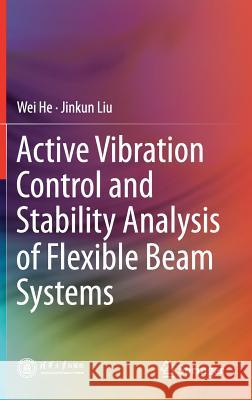 Active Vibration Control and Stability Analysis of Flexible Beam Systems Wei He Jinkun Liu 9789811075384 Springer