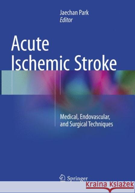 Acute Ischemic Stroke: Medical, Endovascular, and Surgical Techniques Park, Jaechan 9789811092961 Springer