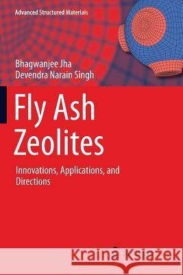 Fly Ash Zeolites: Innovations, Applications, and Directions Jha, Bhagwanjee 9789811093487 Springer