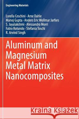 Aluminum and Magnesium Metal Matrix Nanocomposites Lorella Ceschini Arne Dahle Manoj Gupta 9789811096808 Springer