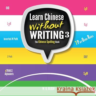 Learn Chinese Without Writing 3: The Chinese Spelling Book W. Q. Blosh 9789811116513 Qblosh