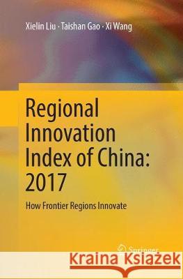 Regional Innovation Index of China: 2017: How Frontier Regions Innovate Liu, Xielin 9789811345838