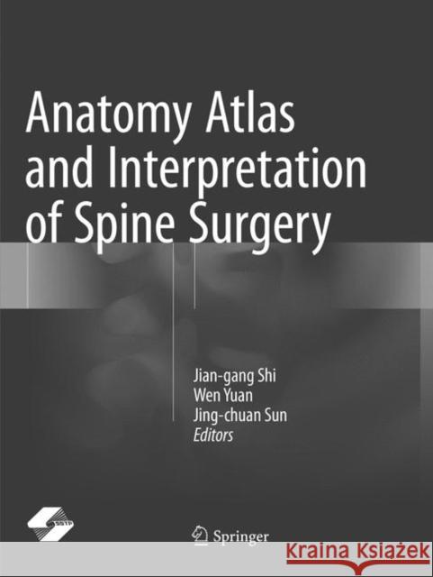 Anatomy Atlas and Interpretation of Spine Surgery Jian-Gang Shi Wen Yuan Jing-Chuan Sun 9789811355196 Springer