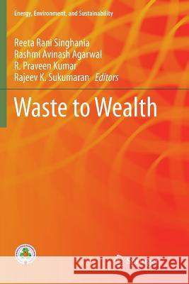 Waste to Wealth Reeta Rani Singhania Rashmi Avinash Agarwal R. Praveen Kumar 9789811356322 Springer