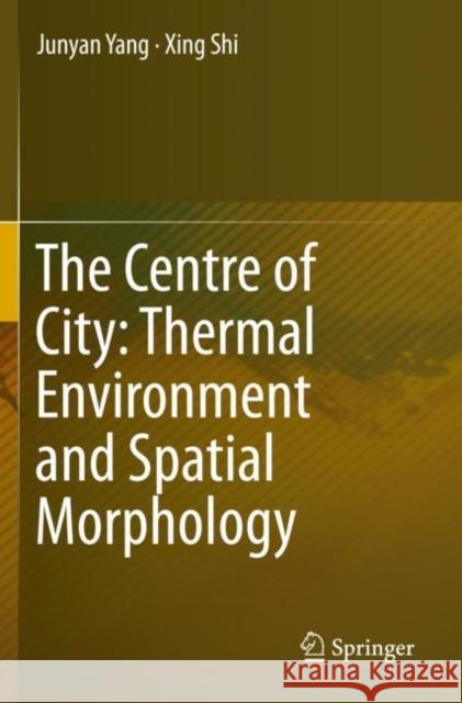 The Centre of City: Thermal Environment and Spatial Morphology Junyan Yang Xing Shi 9789811397080 Springer