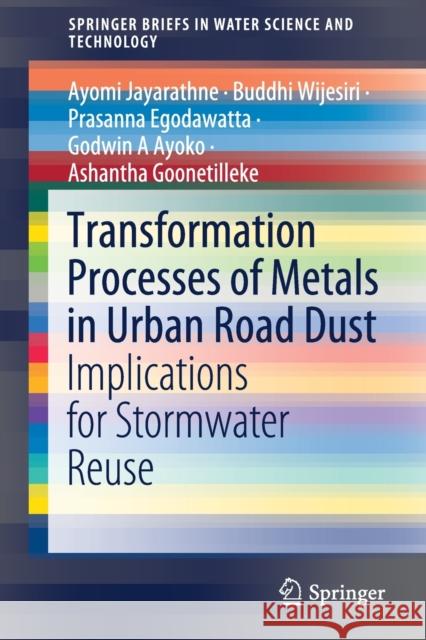 Transformation Processes of Metals in Urban Road Dust: Implications for Stormwater Reuse Jayarathne, Ayomi 9789811520778 Springer