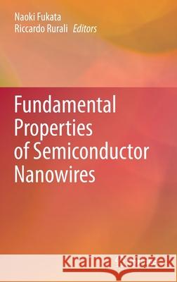 Fundamental Properties of Semiconductor Nanowires Naoki Fukata Riccardo Rurali 9789811590498 Springer