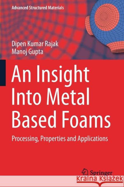 An Insight Into Metal Based Foams: Processing, Properties and Applications Rajak, Dipen Kumar 9789811590719 Springer Singapore