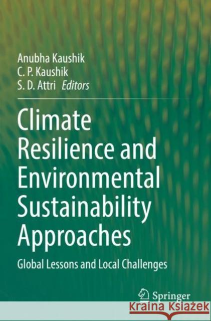 Climate Resilience and Environmental Sustainability Approaches: Global Lessons and Local Challenges Kaushik, Anubha 9789811609046 Springer Nature Singapore