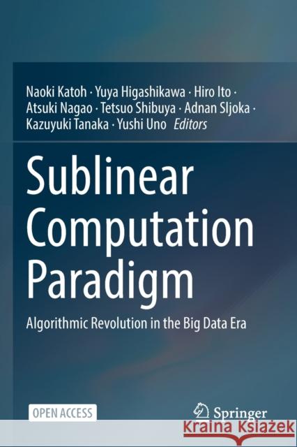 Sublinear Computation Paradigm: Algorithmic Revolution in the Big Data Era Katoh, Naoki 9789811640971 Springer