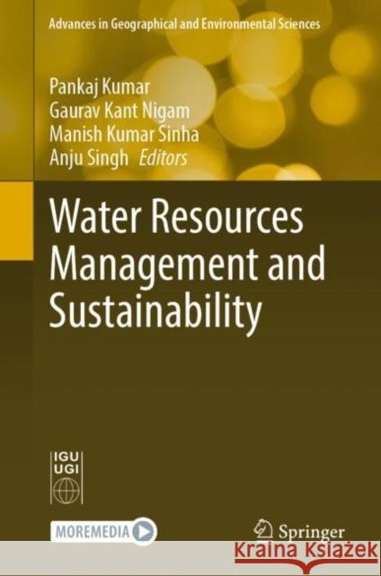 Water Resources Management and Sustainability  9789811665721 Springer Singapore
