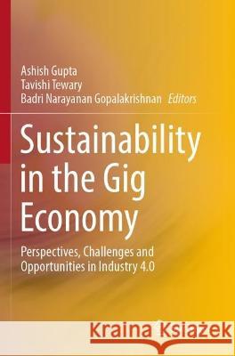 Sustainability in the Gig Economy  9789811684081 Springer Nature Singapore