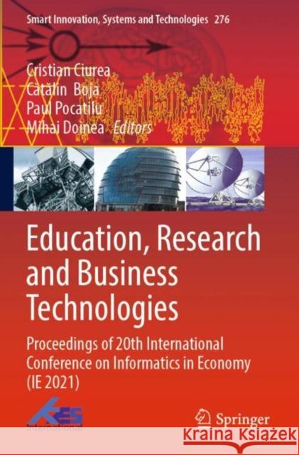 Education, Research and Business Technologies  9789811688683 Springer Nature Singapore