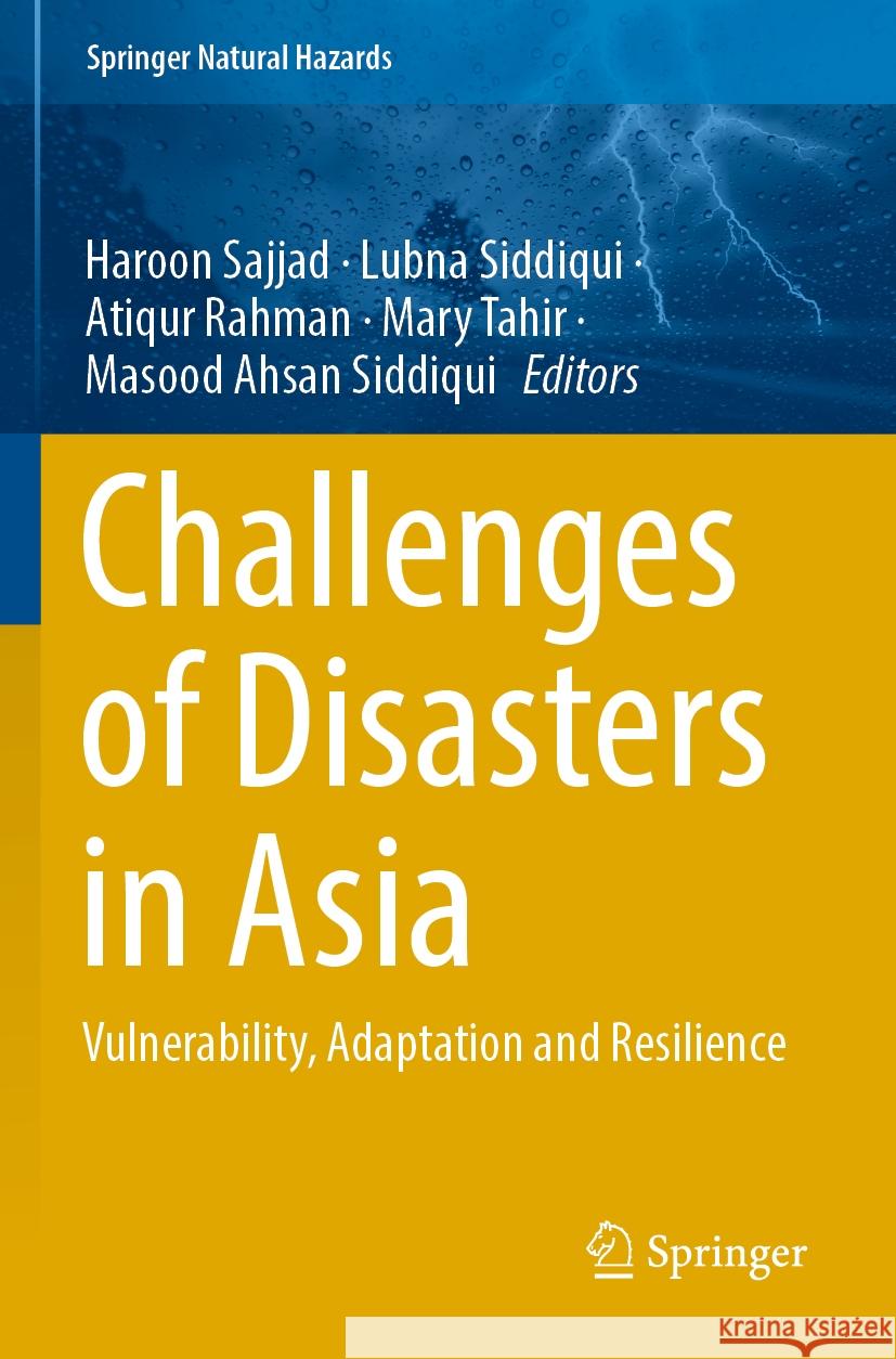 Challenges of Disasters in Asia  9789811935695 Springer Nature Singapore