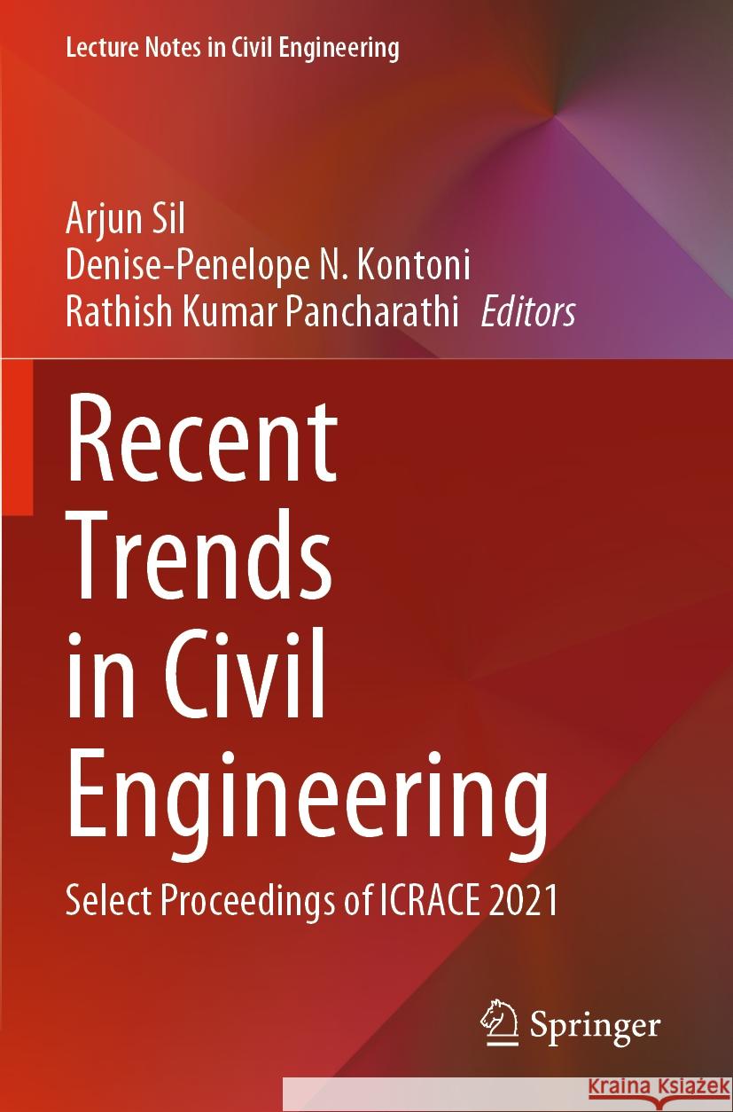 Recent Trends in Civil Engineering  9789811940576 Springer Nature Singapore