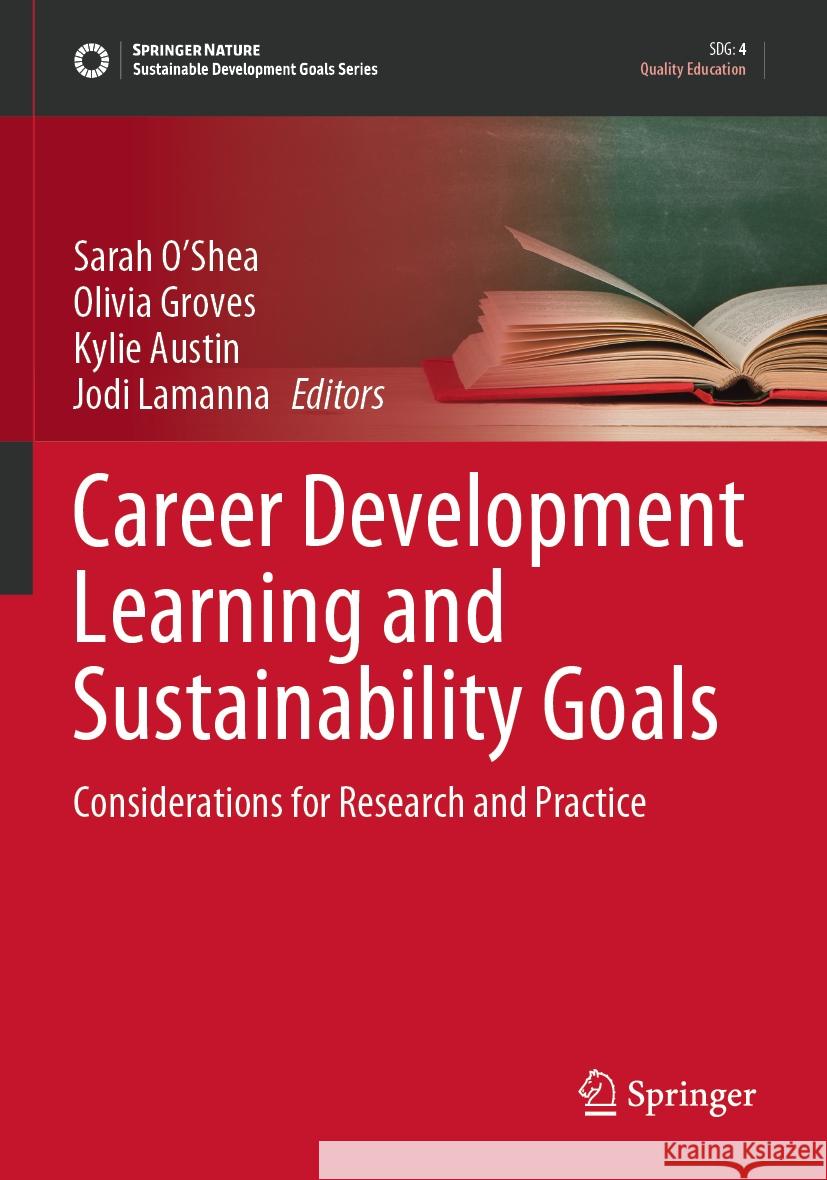 Career Development Learning and Sustainability Goals  9789811966392 Springer Nature Singapore