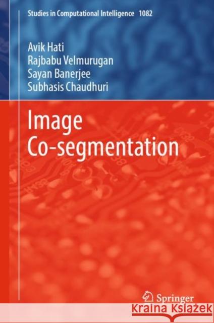 Image Co-segmentation Avik Hati Rajbabu Velmurugan Sayan Banerjee 9789811985690 Springer