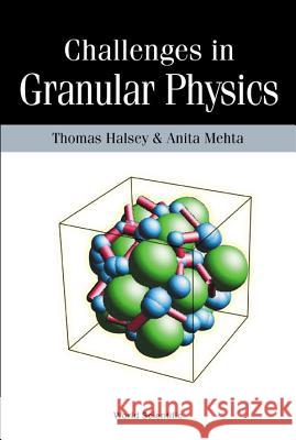 Challenges in Granular Physics Halsey, Thomas 9789812382399 World Scientific Publishing Co Pte Ltd