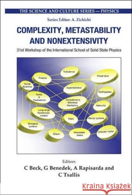 Complexity, Metastability and Nonextensivity - Proceedings of the 31st Workshop of the International School of Solid State Physics C. Beck G. Benedek A. Rapisarda 9789812565259 World Scientific Publishing Company