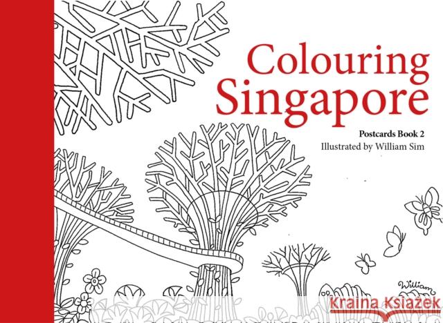 Colouring Singapore Postcards  9789814779883 Marshall Cavendish International (Asia) Pte L