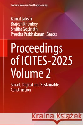 Proceedings of ICITES-2025 Volume 2  9789819522224 Springer