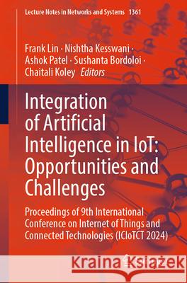 Integration of Artificial Intelligence in IoT : Opportunities and Challenges  9789819659173 Springer