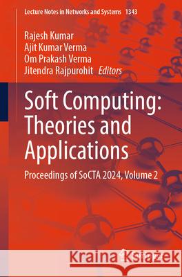 Soft Computing: Theories and Applications  9789819659548 Springer