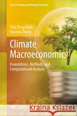 Climate Macroeconomics: Foundations, Methods, and Computational Analysis Ying Tung Chan Dayong Zhang 9789819679669 Springer