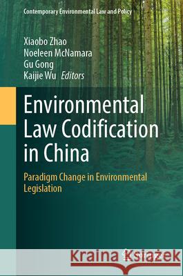 Environmental Law Codification in China  9789819692101 Springer