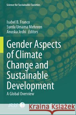 Gender Aspects of Climate Change and Sustainable Development  9789819711949 Springer Nature Singapore