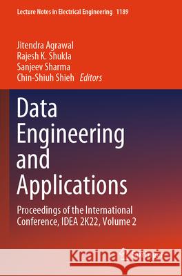 Data Engineering and Applications  9789819724536 Springer Nature Singapore