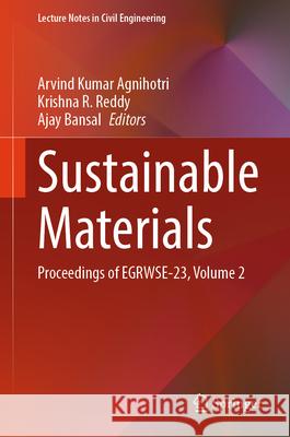 Sustainable Materials  9789819731527 Springer Nature Singapore