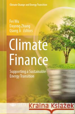 Climate Finance: Supporting a Sustainable Energy Transition Fei Wu Dayong Zhang Qiang Ji 9789819733071 Springer