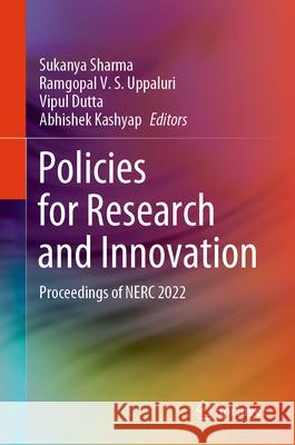 Policies for Research and Innovation  9789819756803 Springer Nature Singapore