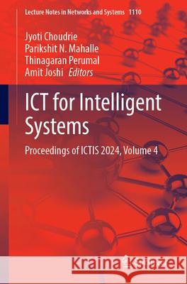 ICT for Intelligent Systems  9789819766772 Springer