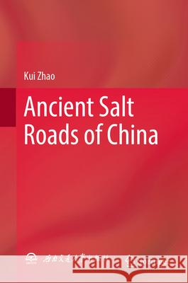 Ancient Salt Roads of China Kui Zhao 9789819776948 Springer