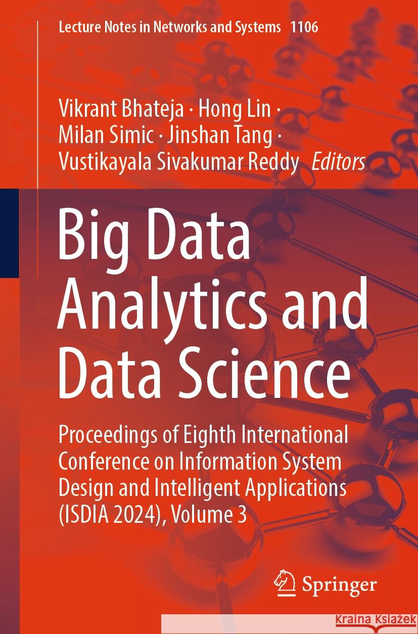 Big Data Analytics and Data Science  9789819786657 Springer Nature Singapore