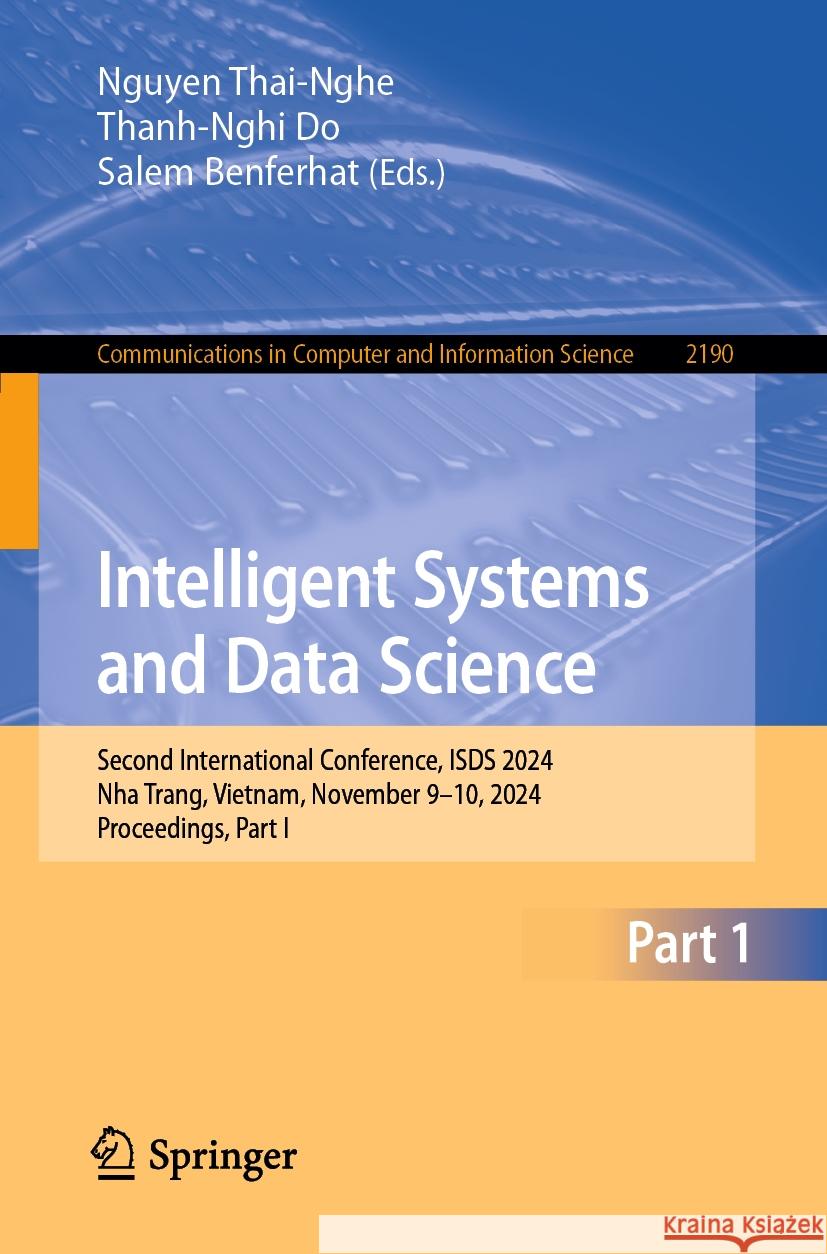 Intelligent Systems and Data Science  9789819796120 Springer