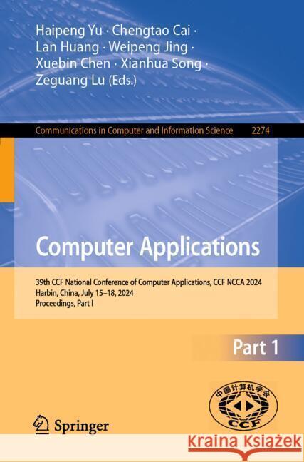 Computer Applications  9789819796700 Springer