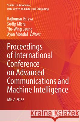 Proceedings of International Conference on Advanced Communications and Machine Intelligence  9789819927708 Springer Nature Singapore