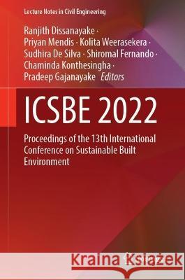 ICSBE 2022  9789819934706 Springer Nature Singapore