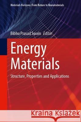 Energy Materials  9789819938650 Springer Nature Singapore