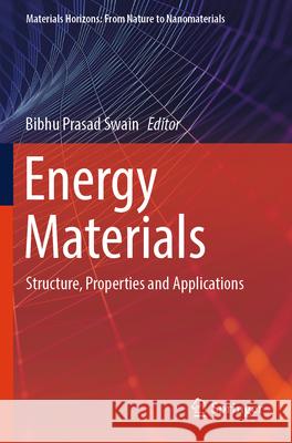 Energy Materials  9789819938681 Springer Nature Singapore