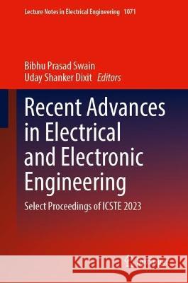 Recent Advances in Electrical and Electronic Engineering  9789819947126 Springer Nature Singapore